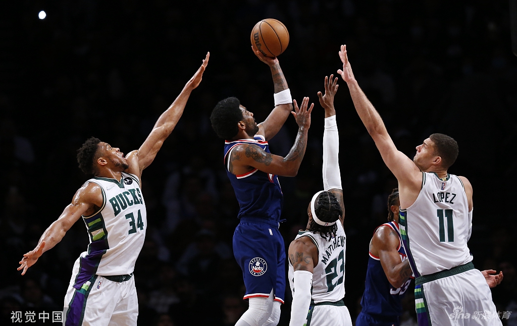 雄鹿再胜篮网，字母哥全场35分轰炸对手